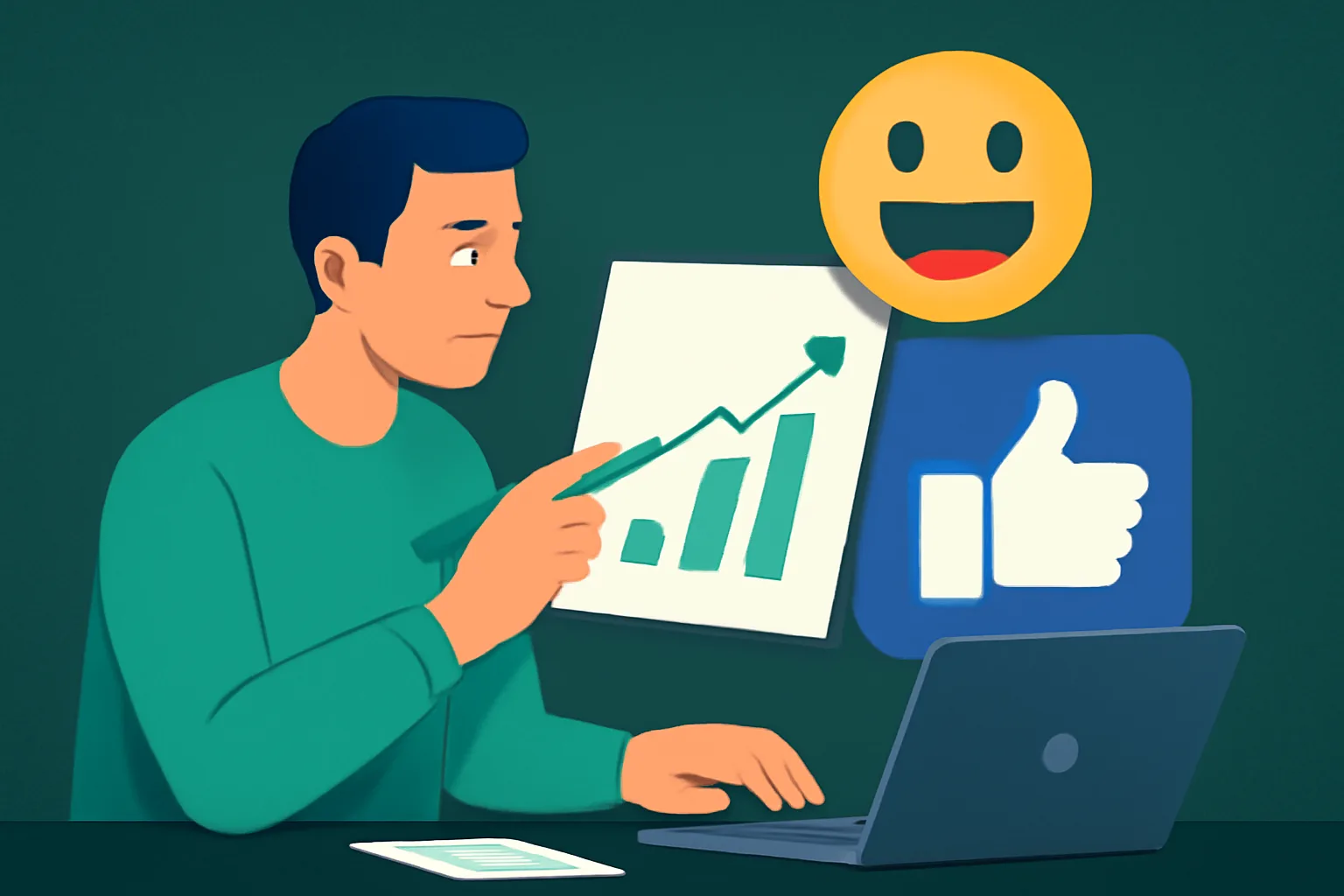 MetaSocial24Hr: ประเมินผลกระทบของการเพิ่มยอดไลค์โพสต์ Facebook (Emoji) ต่อธุรกิจ