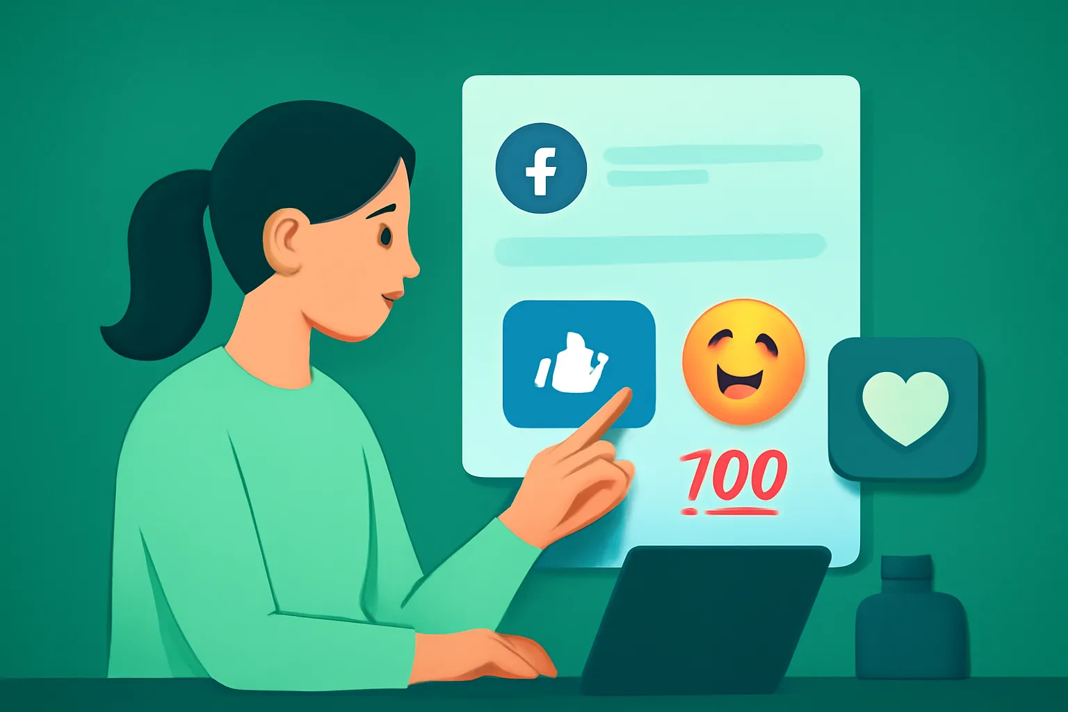 Facebook: เลือกบริการ "เพิ่มไลค์โพสต์ (Emoji)" ให้ตรงสไตล์สินค้า