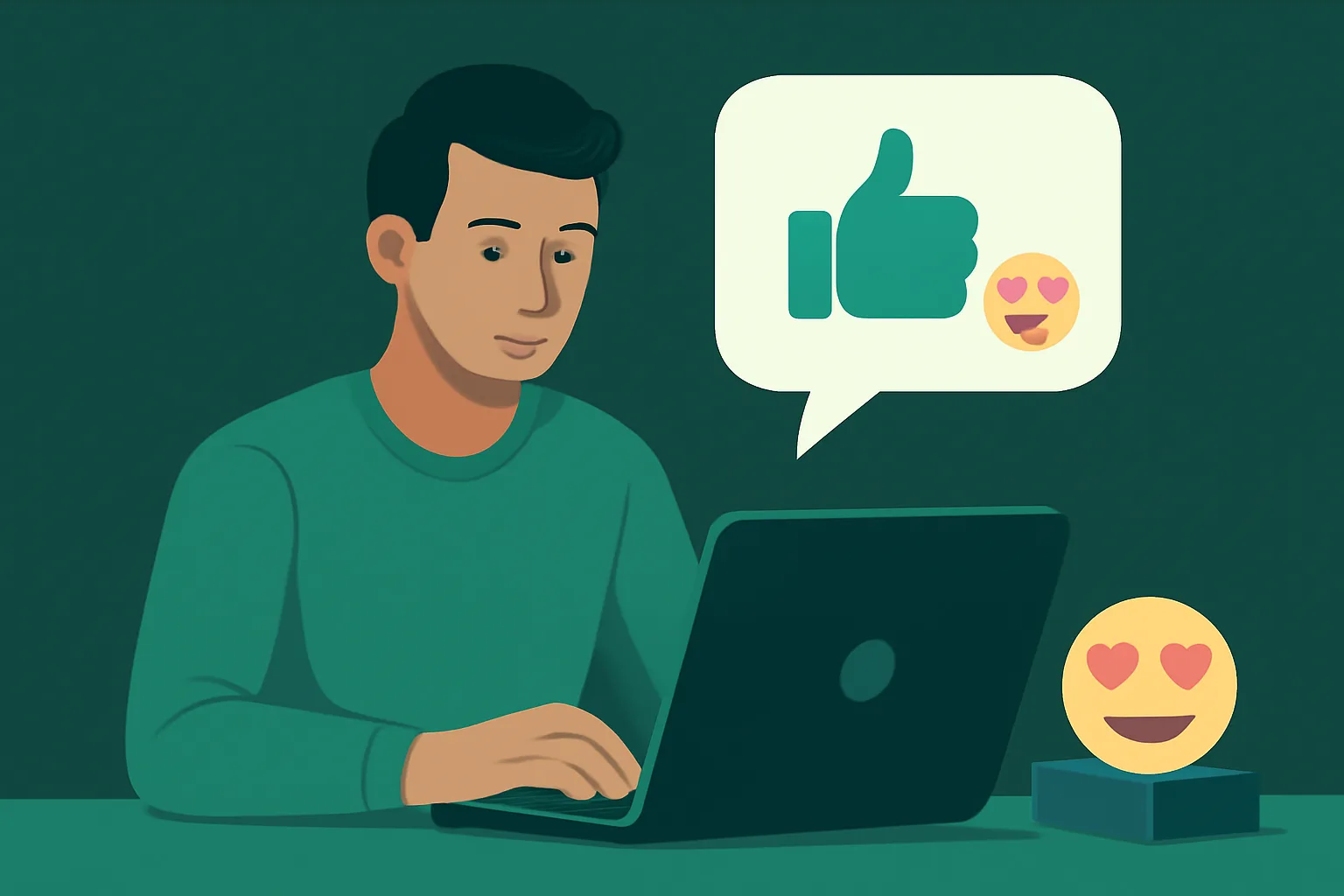 Facebook: เลือกบริการ 'เพิ่มไลค์โพสต์ (Emoji)' ให้ร้านค้าออนไลน์