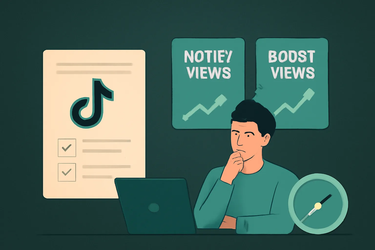 วิธีเลือกบริการเพิ่มยอดวิว TikTok: Notify Views vs Boost Views ตัวไหนคุ้มค่าที่สุด