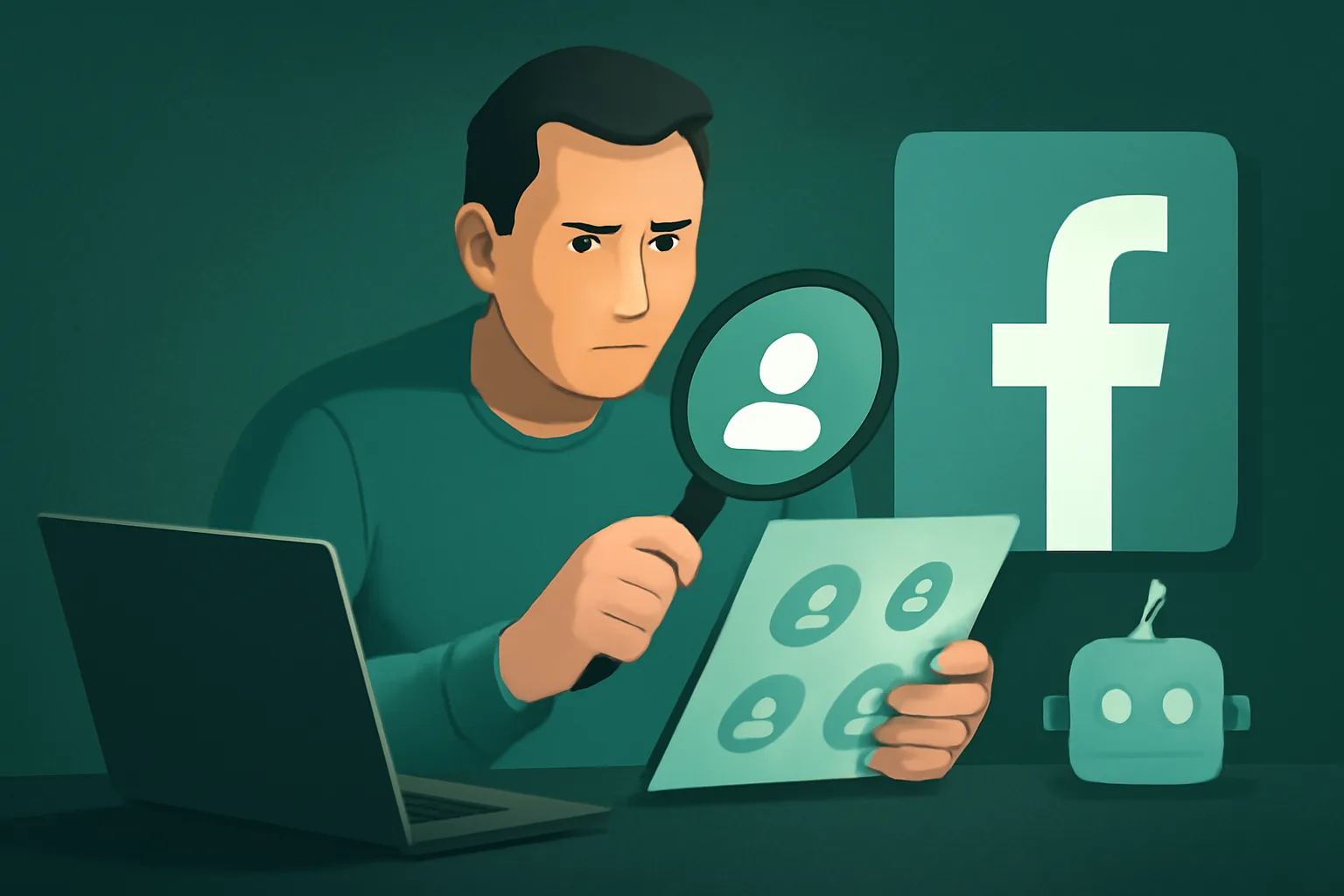ตรวจสอบผู้ติดตาม Facebook: แยกแยะผู้ใช้จริงจากบอท