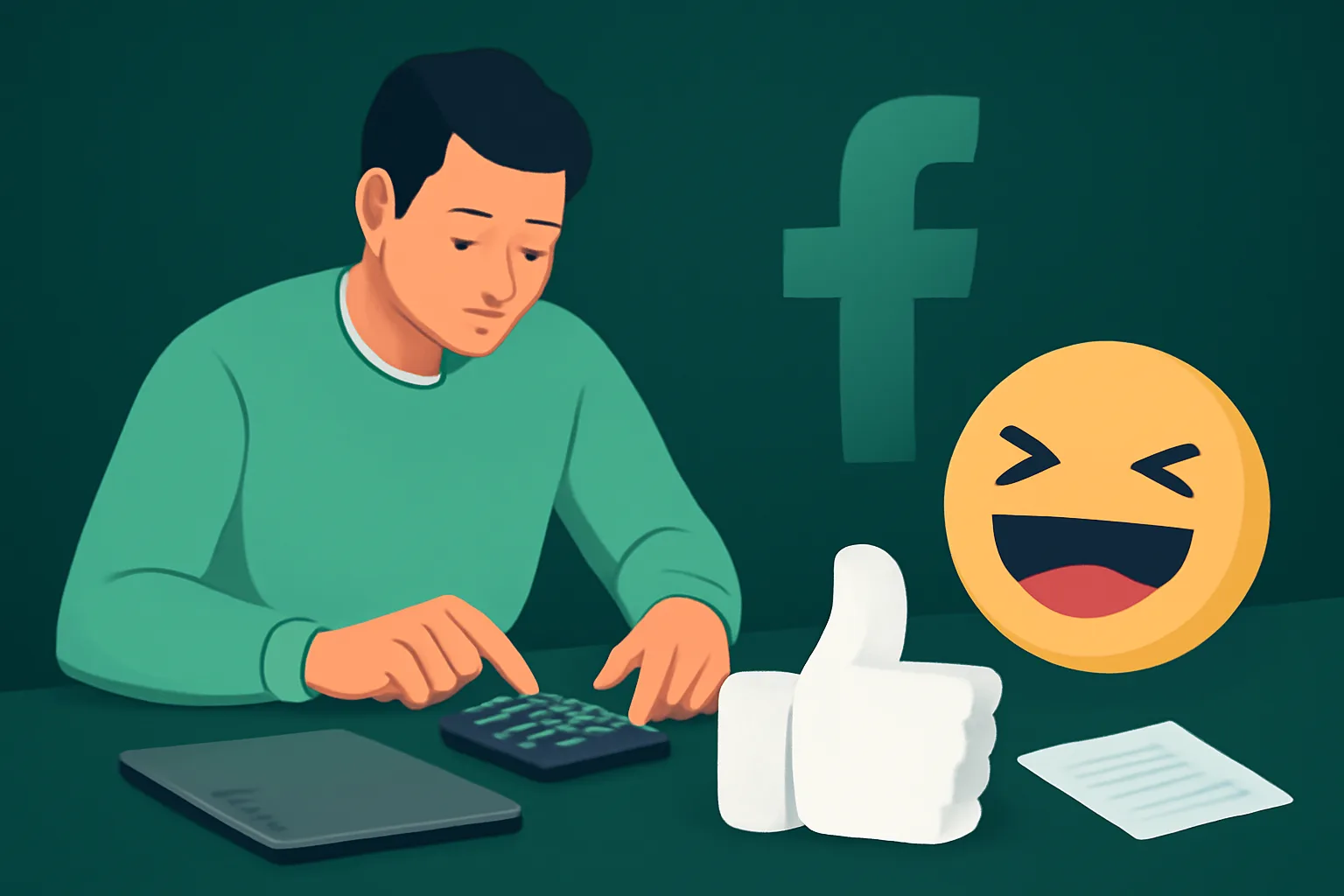 Facebook: คำนวณต้นทุนต่อไลค์ Emoji Like vs. Like มาตรฐาน