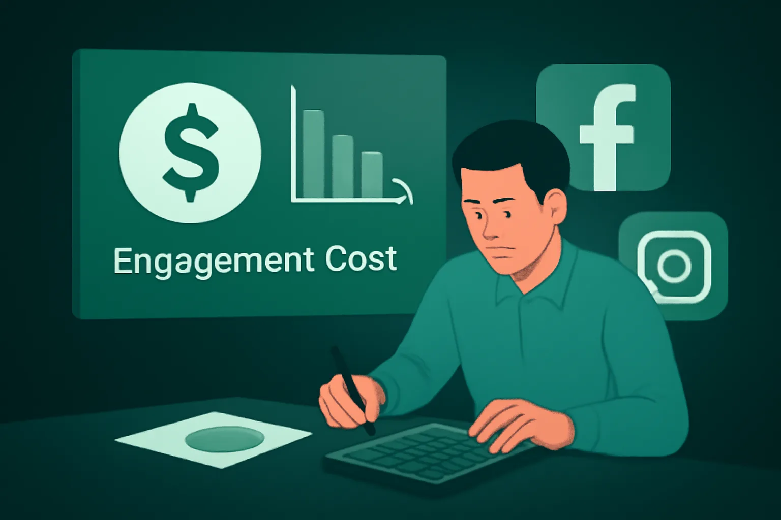 MetaSocial24Hr: คำนวณต้นทุนต่อการมีส่วนร่วม (Engagement Cost) บน Facebook และ Instagram ให้คุ้มค่า