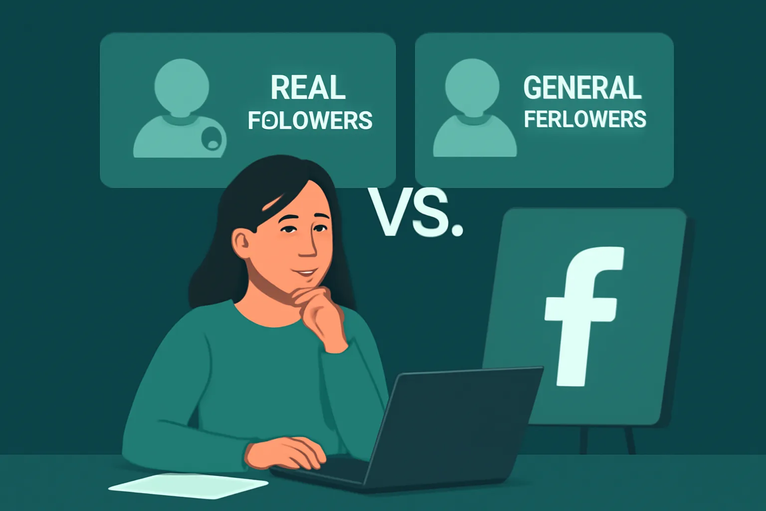 วิธีเลือกบริการเพิ่มผู้ติดตาม Facebook: Real Followers vs. General Followers ตัวไหนเหมาะกับร้านค้าออนไลน์?