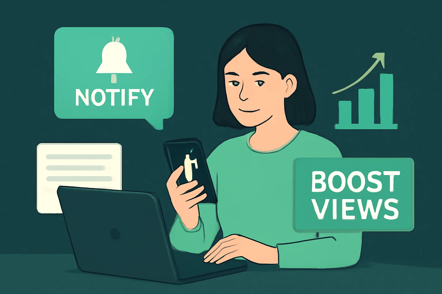 วิธีเพิ่มยอดวิววิดีโอ TikTok ให้ได้ผลจริง: Notify Views vs Boost Views สำหรับร้านค้าออนไลน์