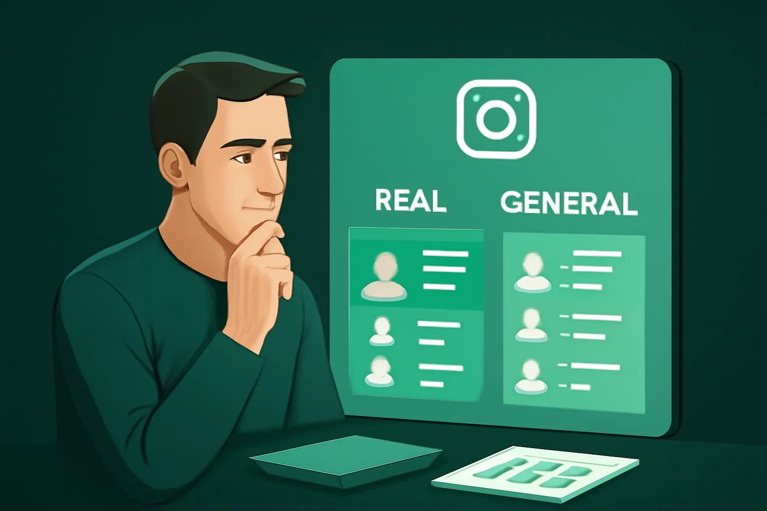 เลือกผู้ติดตาม Instagram: Real Followers vs. General Followers สำหรับธุรกิจ SME