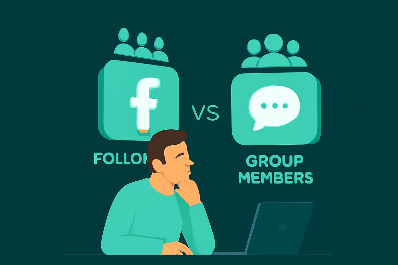 Facebook: เพิ่มผู้ติดตาม (Thai) vs. เพิ่มคนเข้ากลุ่ม (Thai) แบบไหนเหมาะกับธุรกิจของคุณ?