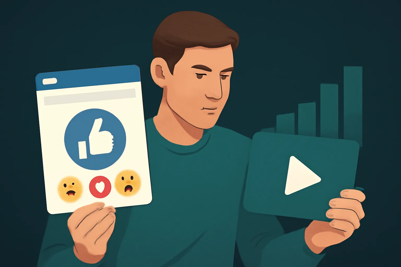 MetaSocial24Hr: เปรียบเทียบ "เพิ่มไลค์โพสต์ Facebook (Emoji)" กับ "เพิ่มยอดวิววิดีโอ/สตอรี่ Facebook"