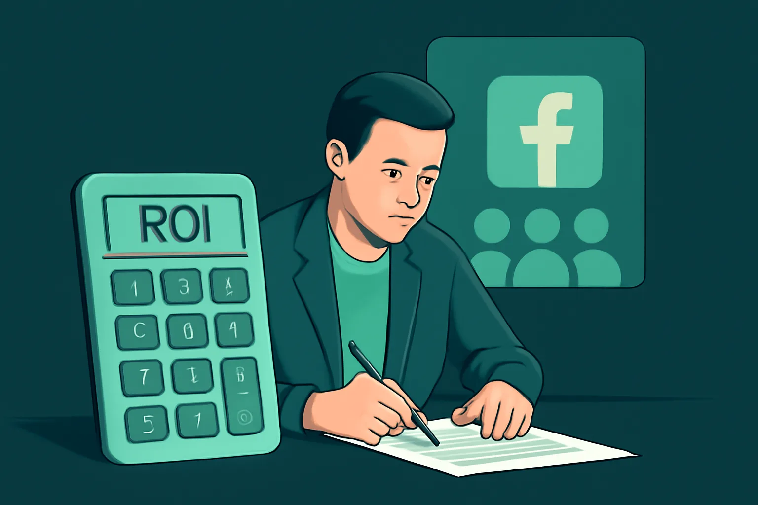 คำนวณ ROI จากการเพิ่มผู้ติดตาม Facebook (Thai) "Real Followers" สำหรับร้านค้าออนไลน์