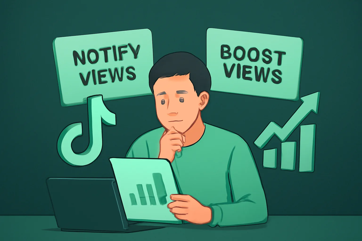 เว็บปั๊มยอดวิว TikTok ฟรี: Notify Views vs Boost Views ร้านค้าออนไลน์เลือกแบบไหนดี?