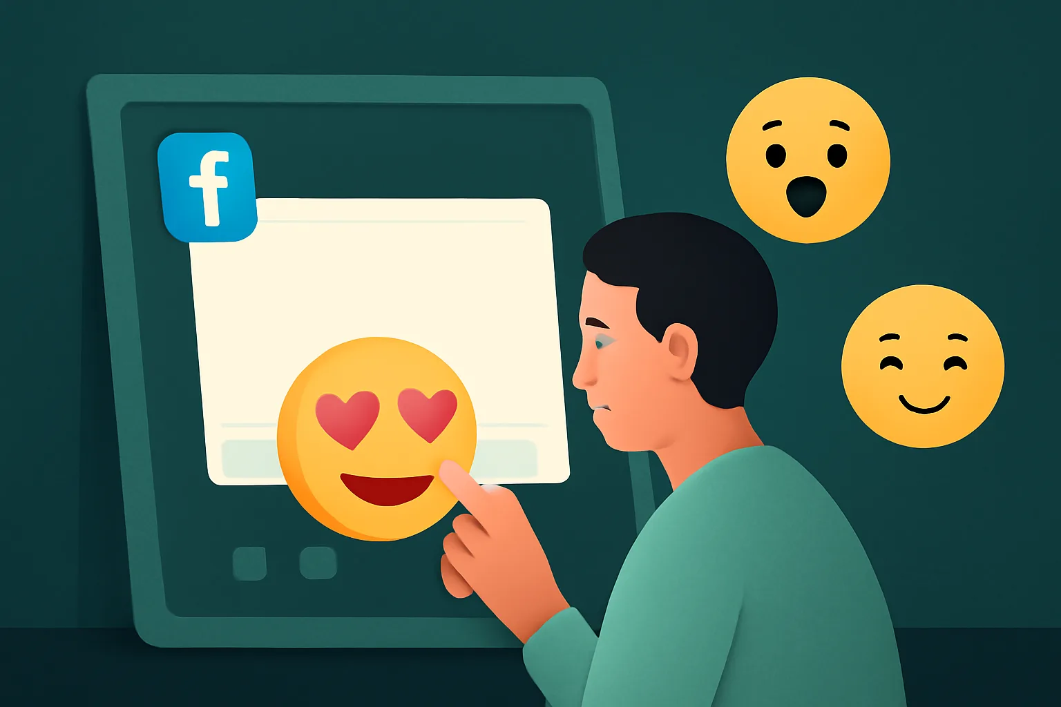 MetaSocial24Hr: การเลือก Emoji เพิ่มไลค์โพสต์ Facebook อย่างไร ให้เป็นธรรมชาติ