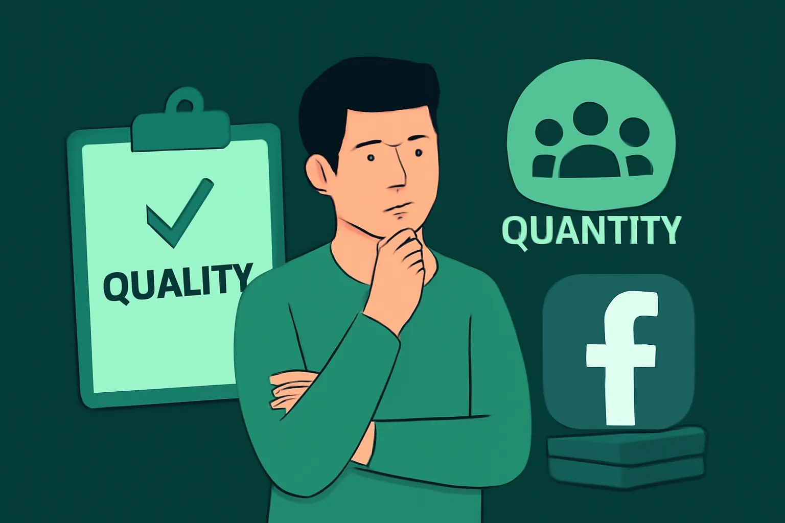 MetaSocial24Hr: เปรียบเทียบ "คุณภาพ" vs "ปริมาณ" ผู้ติดตาม Facebook (Thai) แบบไหนเหมาะกับธุรกิจออนไลน์ของคุณ?
