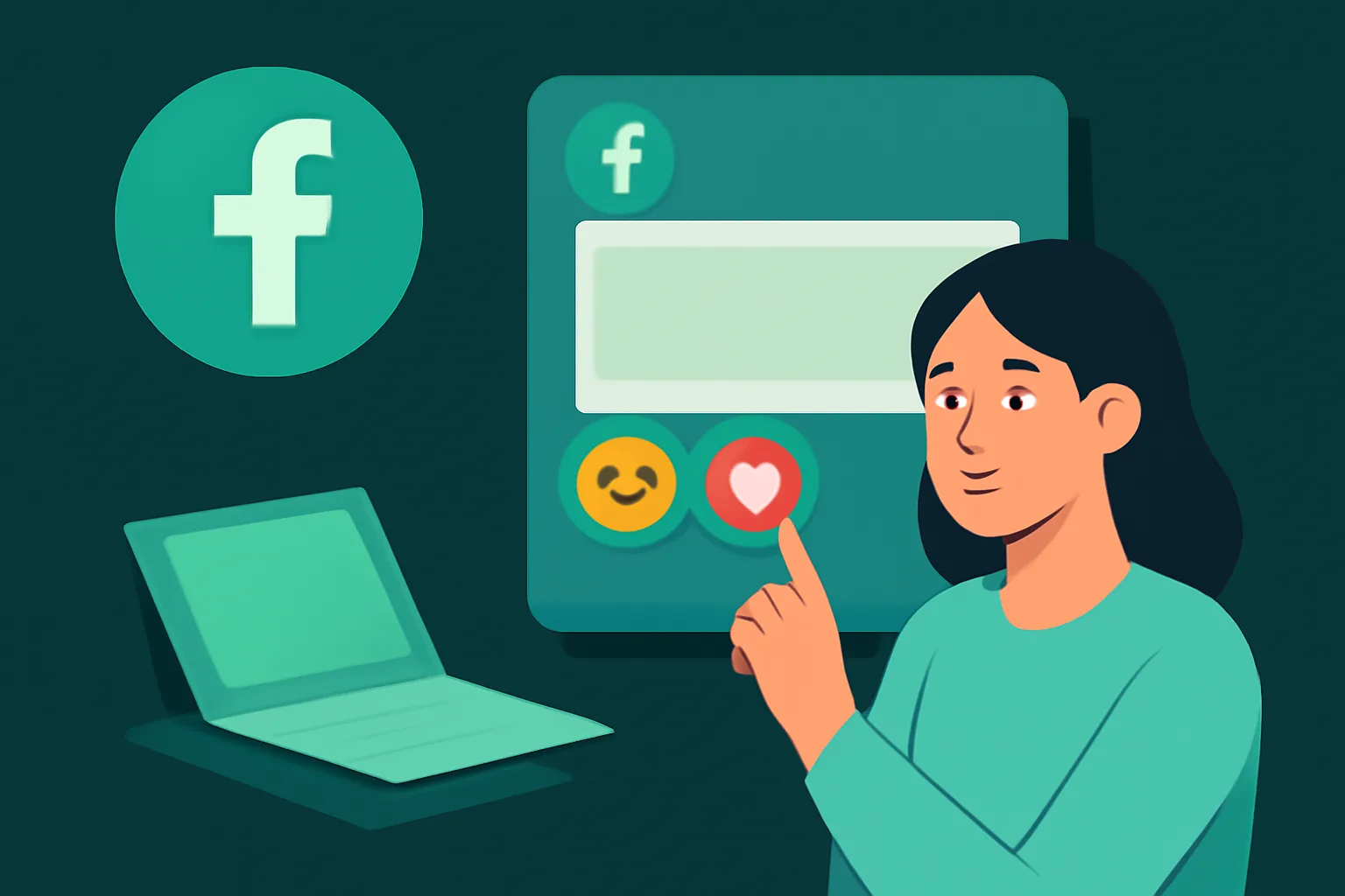 MetaSocial24Hr: วิธีเลือก Emoji เพิ่มไลค์โพสต์ Facebook ให้ดูเป็นธรรมชาติ