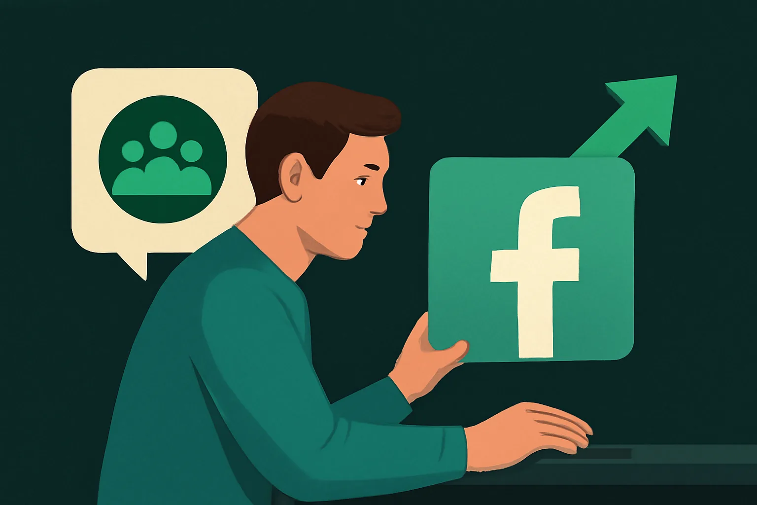Facebook: เลือก 'เพิ่มคนเข้ากลุ่ม' หรือ 'เพิ่มยอดแชร์' เพื่อโต๊ะธุรกิจ