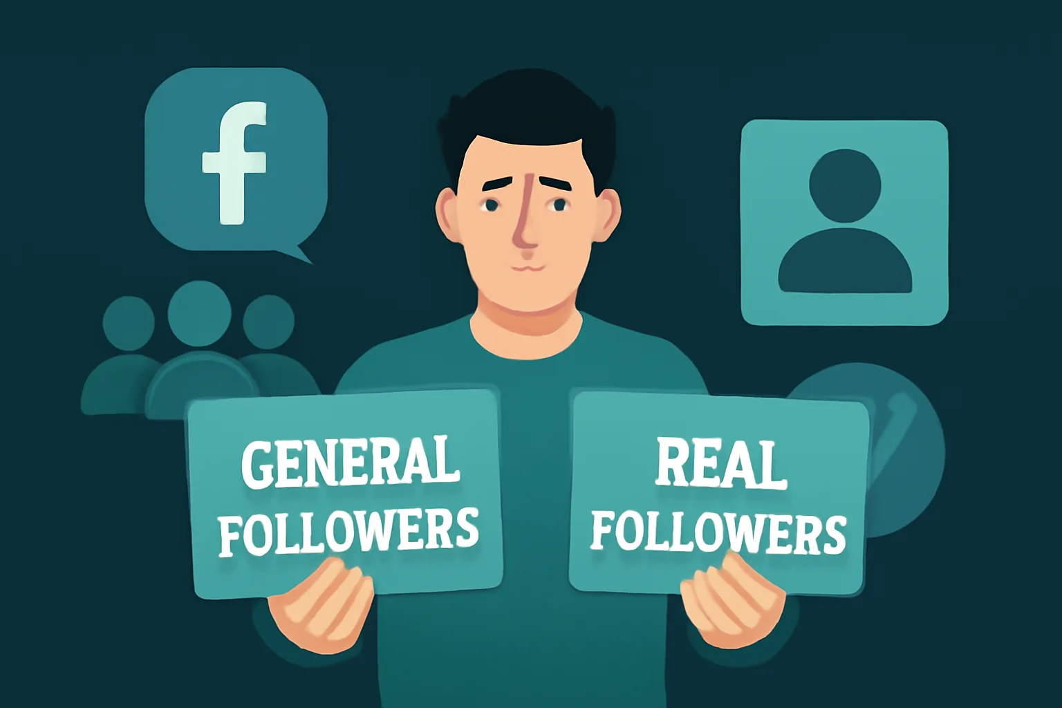 เปรียบเทียบการเพิ่มผู้ติดตาม Facebook: General Followers vs. Real Followers แบบไหนเหมาะกับธุรกิจคุณ?