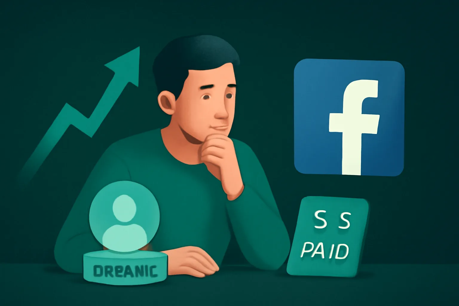 Facebook: เปรียบเทียบวิธีเพิ่มผู้ติดตาม (Thai) แบบ Organic กับบริการเสริม