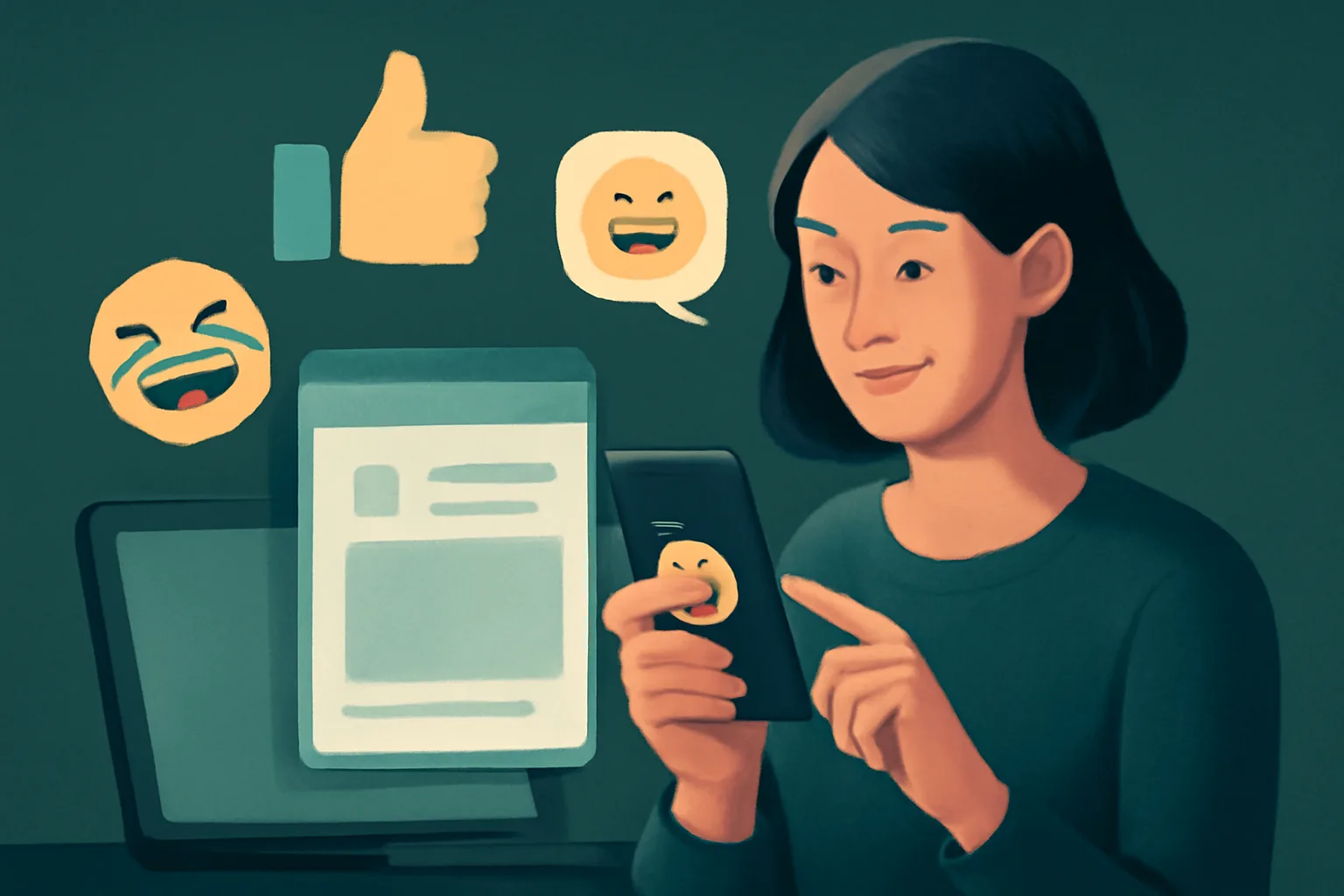 เทคนิคเลือก Emoji เพิ่มไลค์โพสต์ Facebook สื่อสาร "บุคลิก" ร้านค้า