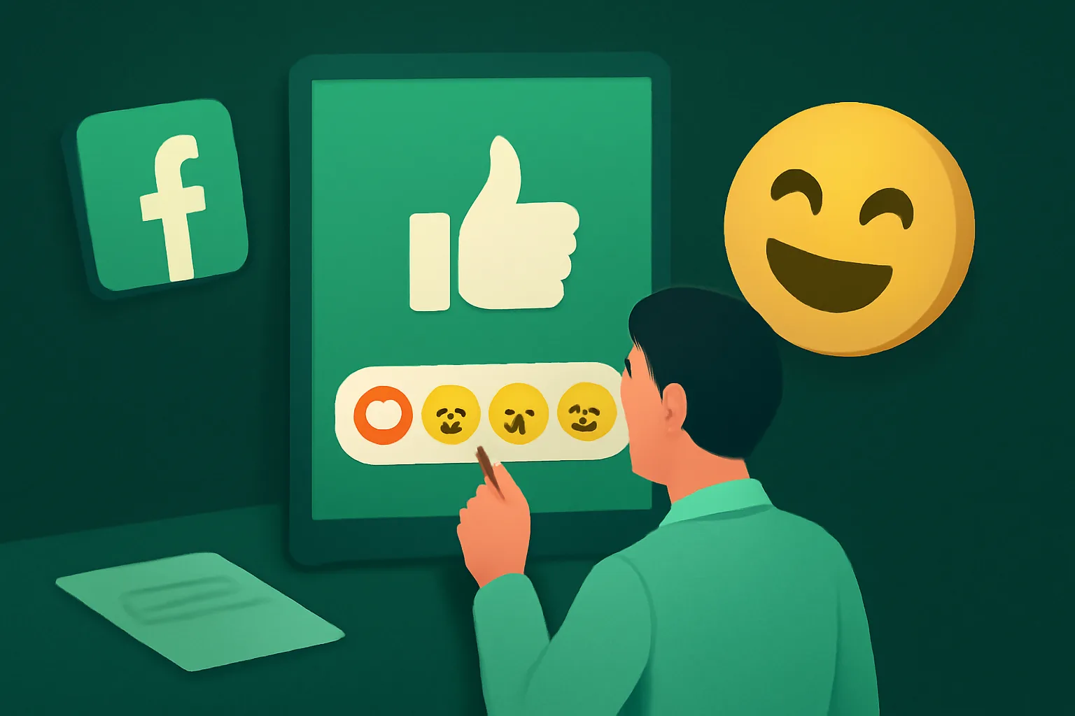 วิธีใช้บริการเพิ่มไลค์โพสต์ Facebook (Emoji) สื่อสารอารมณ์แบรนด์