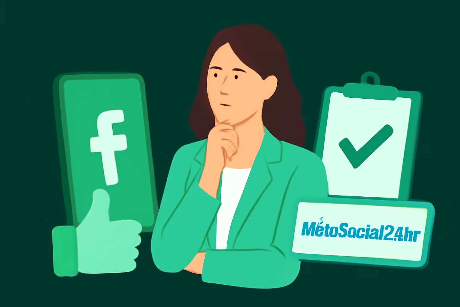 เพิ่มผู้ติดตาม Facebook (Thai): Organic vs. บริการ MetaSocial24Hr