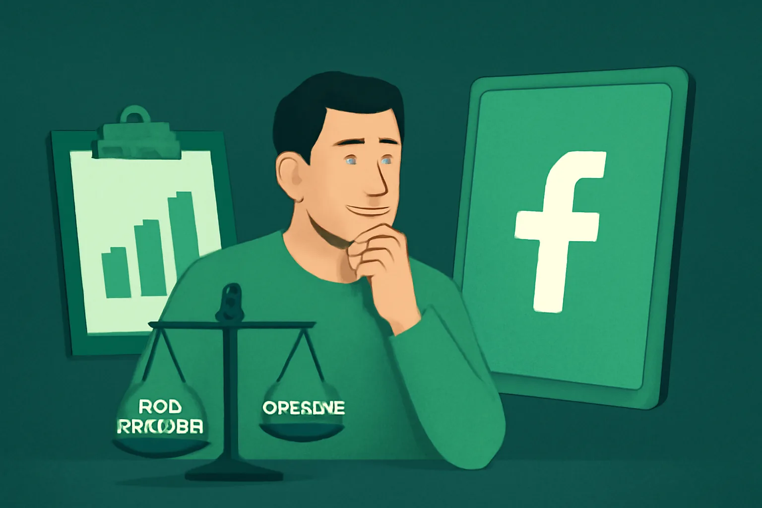 Facebook: เปรียบเทียบต้นทุนต่อผู้ติดตาม (CPF) บริการเสริม vs. Organic