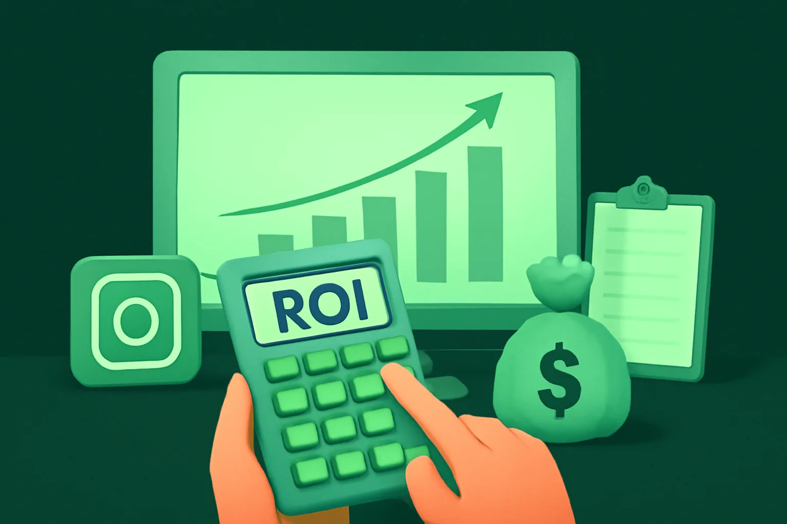 วิธีคำนวณ ROI จากการใช้บริการเพิ่มผู้ติดตาม Instagram: วัดผลตอบแทนที่แท้จริงสำหรับธุรกิจ SME