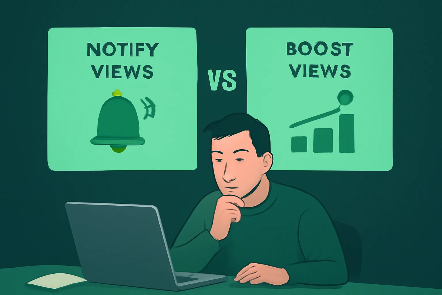 เปรียบเทียบ Notify Views vs Boost Views: บริการเพิ่มยอดวิว TikTok ตัวเลือกไหนคุ้มค่าสำหรับร้านค้าออนไลน์?