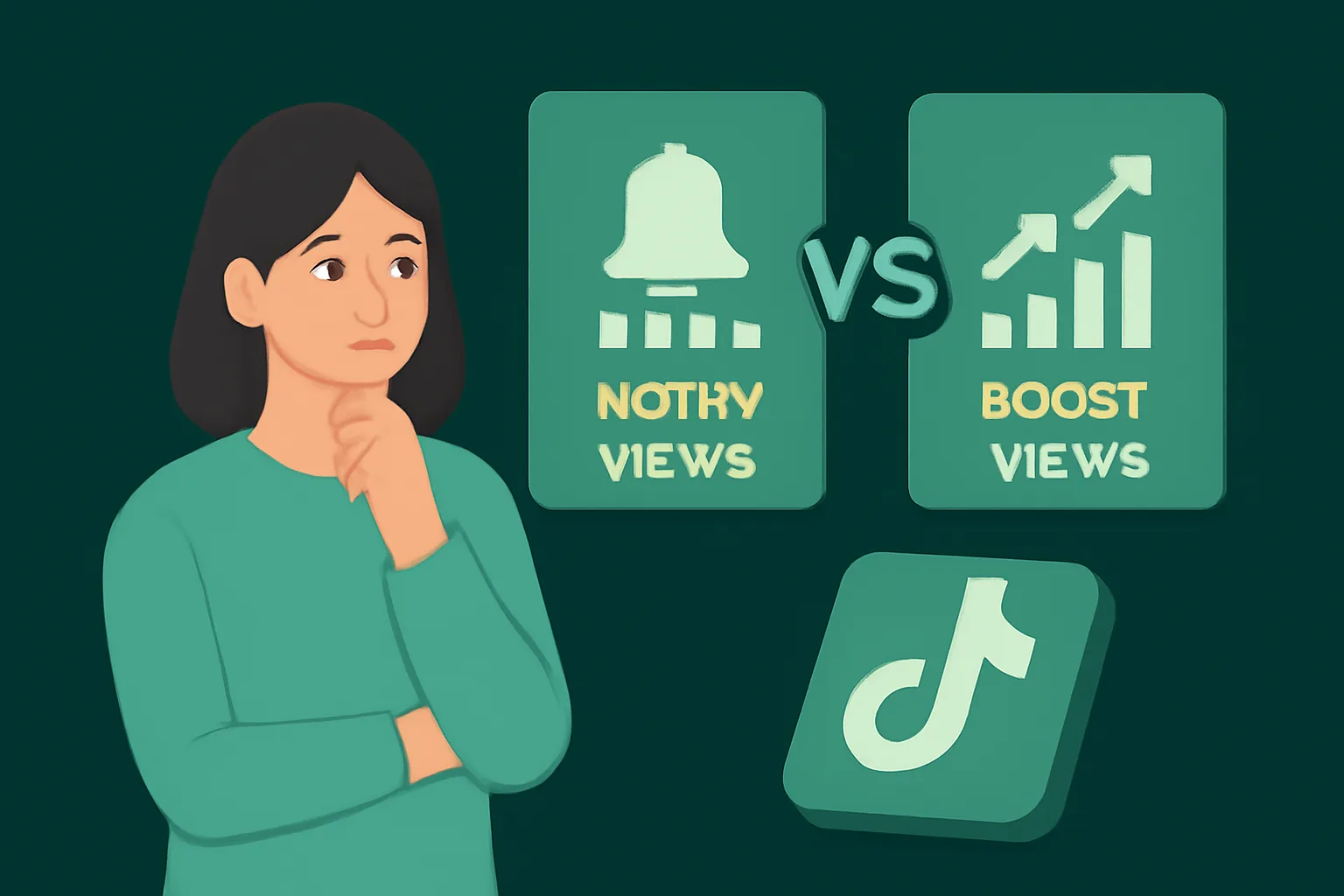 วิธีเลือกบริการเพิ่มยอดวิว TikTok: Notify Views vs Boost Views แบบไหนคุ้มค่า?