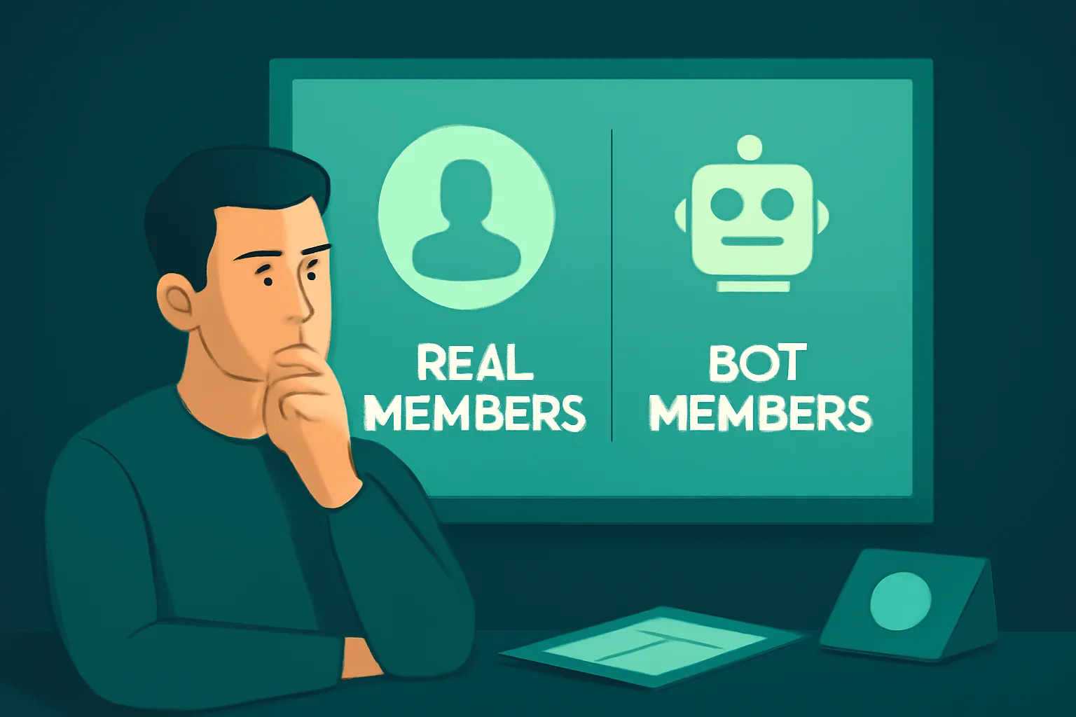 วิธีเลือกบริการเพิ่มคนเข้ากลุ่ม Facebook: Real Members vs Bot Members ตัวเลือกไหนเหมาะกับธุรกิจของคุณ?