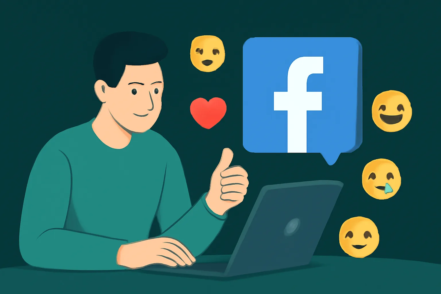 MetaSocial24Hr: เทคนิคใช้ 'เพิ่มไลค์โพสต์ Facebook (Emoji)' สร้างการมีส่วนร่วมเฉพาะกลุ่ม