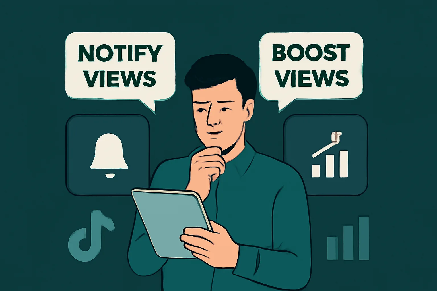 เว็บปั๊มวิว TikTok ฟรี: Notify Views vs Boost Views เลือกแบบไหนเพิ่มยอดวิวให้คุ้มค่า?